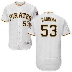 Wholesale Cheap Pirates #53 Melky Cabrera White Flexbase Authentic Collection Stitched MLB Jersey