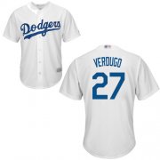 Wholesale Cheap Dodgers #27 Alex Verdugo White New Cool Base Stitched MLB Jersey