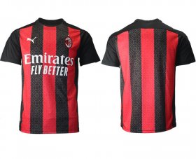 Wholesale Cheap Men 2020-2021 club AC milan home aaa version red Soccer Jerseys