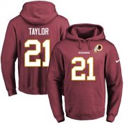 Wholesale Cheap Nike Redskins #21 Sean Taylor Burgundy Red Name & Number Pullover NFL Hoodie