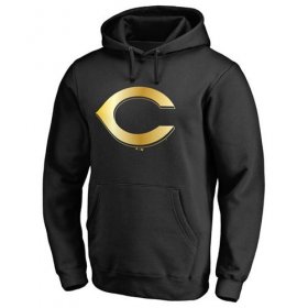 Wholesale Cheap Cincinnati Reds Gold Collection Pullover Hoodie Black