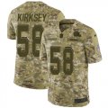 Wholesale Cheap Nike Browns #58 Christian Kirksey Camo Youth Stitched NFL Limited 2018 Salute to Service Jersey
