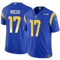 Cheap Men's Los Angeles Rams #17 Puka Nacua Blue 2023 F.U.S.E. Vapor Untouchable Football Stitched Jersey