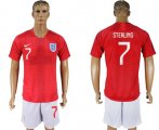 Wholesale Cheap England #7 Sterling Away Soccer Country Jersey
