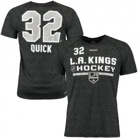 Wholesale Cheap Los Angeles Kings #32 Jonathan Quick Reebok Center Ice Freeze Supremium Name & Number T-Shirt Black