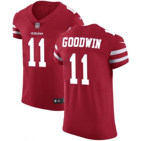 Wholesale Cheap Nike 49ers #11 Marquise Goodwin Red Team Color Men\'s Stitched NFL Vapor Untouchable Elite Jersey