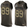 Wholesale Cheap Nike Seahawks #89 Doug Baldwin Green Men's Stitched NFL Limited Salute To Service Tank Top Jersey