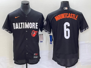 Wholesale Cheap Men's Baltimore Orioles #6 Ryan Mountcastle Black 2023 City Connect Flex Base Stitched Jersey