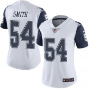 Wholesale Cheap Nike Cowboys #54 Jaylon Smith White Women's Stitched NFL Limited Rush Jersey