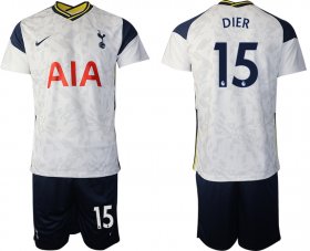 Wholesale Cheap Men 2020-2021 club Tottenham Hotspur home 15 white Soccer Jerseys
