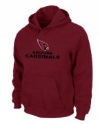 Wholesale Cheap Arizona Cardinals Authentic Logo Pullover Hoodie Red