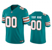 Wholesale Cheap Men's Miami Dolphins Active Player Custom Aqua 2023 F.U.S.E Vapor Limited Stitched Football Jersey