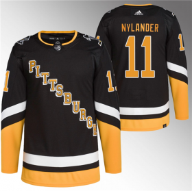 Wholesale Cheap Men\'s Pittsburgh Penguins #11 Alex Nylander Black Stitched Jersey
