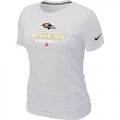 Wholesale Cheap Women's Nike Baltimore Ravens Critical Victory NFL T-Shirt White