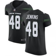 Wholesale Cheap Nike Jets #48 Jordan Jenkins Black Alternate Men's Stitched NFL Vapor Untouchable Elite Jersey