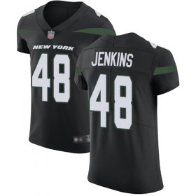 Wholesale Cheap Nike Jets #48 Jordan Jenkins Black Alternate Men\'s Stitched NFL Vapor Untouchable Elite Jersey