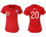 Wholesale Cheap Women's England #20 Alli Away Soccer Country Jersey