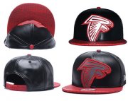 Wholesale Cheap NFL Atlanta Falcons Fresh Logo Black Reflective Adjustable Hat X106