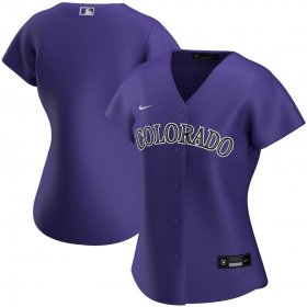 Wholesale Cheap Colorado Rockies Nike Women\'s Alternate 2020 MLB Team Jersey Purple