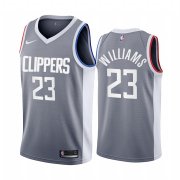 Wholesale Cheap Los Angeles Clippers #23 Lou Williams Gray NBA Swingman 2020-21 Earned Edition Jersey