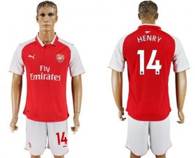 Wholesale Cheap Arsenal #14 Henry Home Soccer Club Jersey