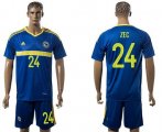 Wholesale Cheap Bosnia Herzegovina #24 Zec Home Soccer Country Jersey