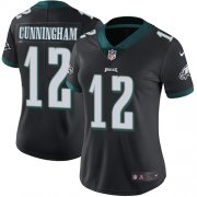 Wholesale Cheap Nike Eagles #12 Randall Cunningham Black Alternate Women's Stitched NFL Vapor Untouchable Limited Jersey