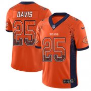 Wholesale Cheap Nike Bears #25 Mike Davis Orange Alternate Men's Stitched NFL Limited Rush Drift Fashion Jersey