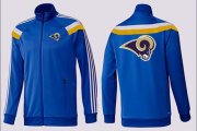 Wholesale Cheap NFL Los Angeles Rams Team Logo Jacket Blue_2