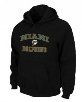 Wholesale Cheap Miami Dolphins Heart & Soul Pullover Hoodie Black