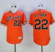Wholesale Cheap Giants #22 Will Clark Orange Flexbase Authentic Collection Cooperstown Stitched MLB Jersey