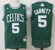 Wholesale Cheap Men's Boston Celtics #5 Kevin Garnett Green Hardwood Classics Soul Swingman Stitched NBA Throwback Jersey