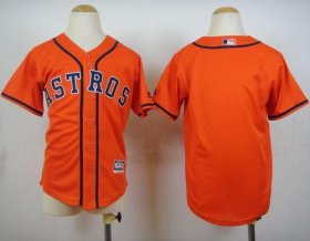 Wholesale Cheap Astros Blank Orange Cool Base Stitched Youth MLB Jersey