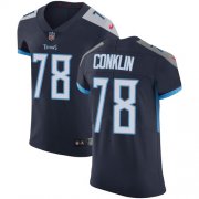 Wholesale Cheap Nike Titans #78 Jack Conklin Navy Blue Team Color Men's Stitched NFL Vapor Untouchable Elite Jersey