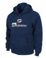 Wholesale Cheap Miami Dolphins Authentic Logo Pullover Hoodie Dark Blue