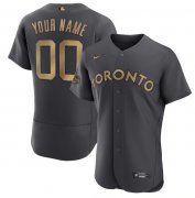 Wholesale Cheap Men's Toronto Blue Jays Active Player Custom Charcoal 2022 All-Star Flex Base Stitched MLB Jersey