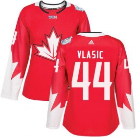 Wholesale Cheap Team Canada #44 Marc-Edouard Vlasic Red 2016 World Cup Women\'s Stitched NHL Jersey