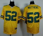 Wholesale Cheap Nike Packers #52 Clay Matthews Yellow Alternate Men's Stitched NFL Elite Jersey