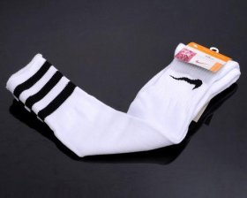 Wholesale Cheap Nike Soccer Football Sock White & Black Stripe