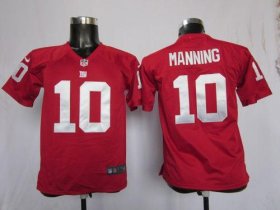 Wholesale Cheap Nike Giants #10 Eli Manning Red Alternate Youth Stitched NFL Elite Jersey