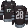 Wholesale Cheap Adidas Stars #28 Stephen Johns Black 1917-2017 100th Anniversary 2020 Stanley Cup Final Stitched NHL Jersey