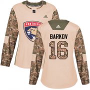 Wholesale Cheap Adidas Panthers #16 Aleksander Barkov Camo Authentic 2017 Veterans Day Women's Stitched NHL Jersey