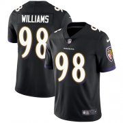 Wholesale Cheap Nike Ravens #98 Brandon Williams Black Alternate Men's Stitched NFL Vapor Untouchable Limited Jersey