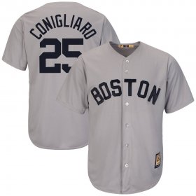 Wholesale Cheap Boston Red Sox #25 Tony Conigliaro Majestic Cooperstown Collection Cool Base Player Jersey Gray