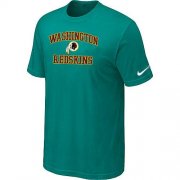 Wholesale Cheap Nike NFL Washington Redskins Heart & Soul NFL T-Shirt Teal Green