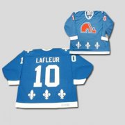 Wholesale Cheap Nordiques #10 Guy Lafleur Stitched CCM Throwback Blue NHL Jersey