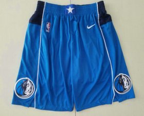 Wholesale Cheap Men\'s Dallas Mavericks New Light Blue 2019 NBA Swingman Stitched NBA Shorts