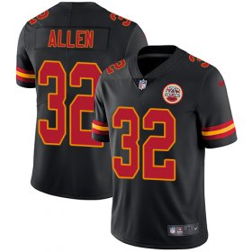 Wholesale Cheap Nike Chiefs #32 Marcus Allen Black Men\'s Stitched NFL Limited Rush Jersey