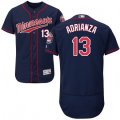 Wholesale Cheap Twins #13 Ehire Adrianza Navy Blue Flexbase Authentic Collection Stitched MLB Jersey