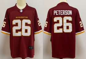 Wholesale Cheap Men\'s Washington Redskins #26 Adrian Peterson Burgundy Red NEW 2020 Vapor Untouchable Stitched NFL Nike Limited Jersey